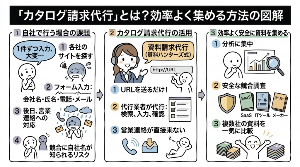 Q.カタログ請求代行とは？製品カタログを効率よく集める方法は？